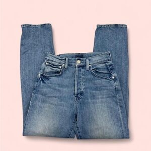 MOTHER Straight Leg Blue Jeans
